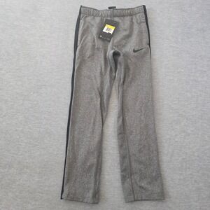 Nike Girls Dri-FIT Training Pants Gray Black Stripe 890280-091 Size Small S NWT